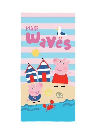 Peppa Pig Blue Waves Beach Pool Towel