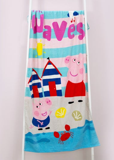 Peppa Pig Blue Waves Beach Pool Towel