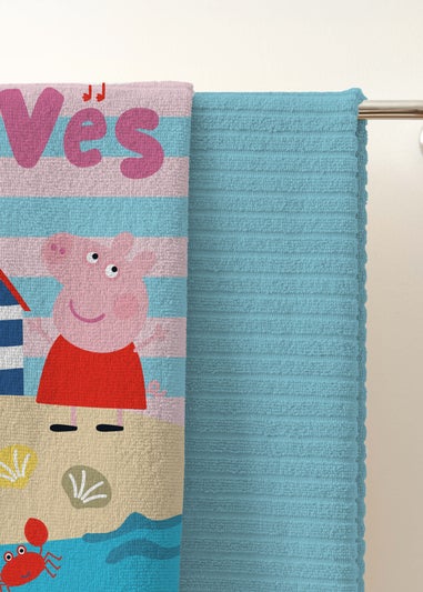 Peppa Pig Blue Waves Beach Pool Towel