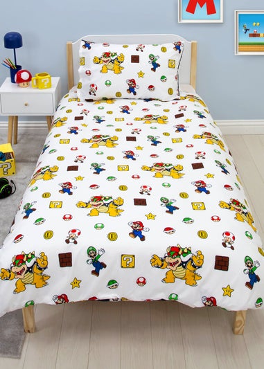 Nintendo Black Blackened Duvet Cover Set