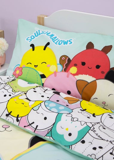 Squishmallow Multi Flash Polycotton Duvet Cover Set