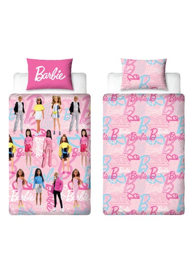 Barbie Pink Unboxed Brushed Microfibre Duvet Cover Set