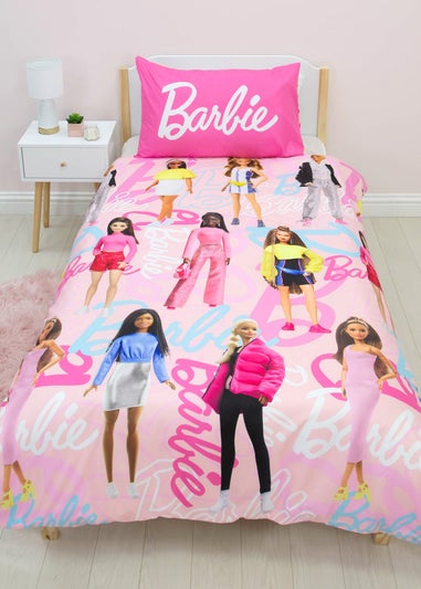 Barbie Pink Unboxed Brushed Microfibre Duvet Cover Set