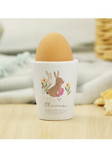 Personalised Memento Company White Bunny Egg cup