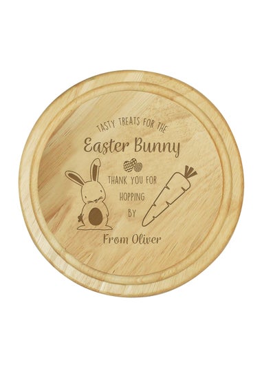 Personalised Memento Company Light Brown Easter Bunny Treat Board