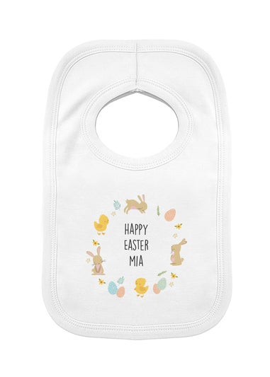 Personalised Memento Company White Easter Baby's Bib