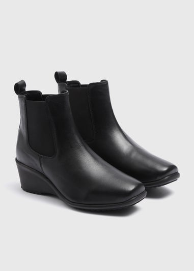 Soleflex Black Ankle Boots