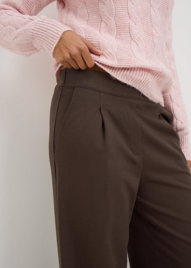Brown Formal Waistband Trousers