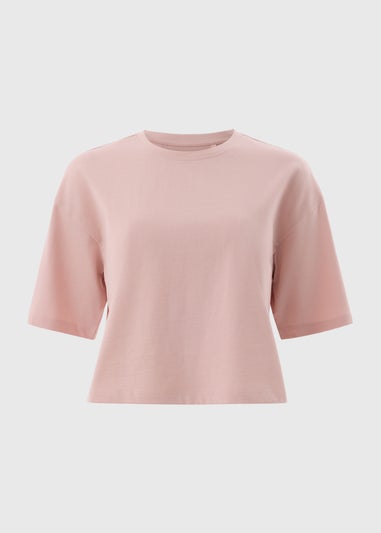 Pink Short Sleeve Boxy T-Shirt