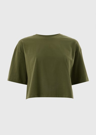 Green Short Sleeve Boxy T-Shirt