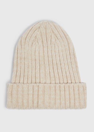 Baby Oatmeal Knitted Beanie (Newborn-24mths)