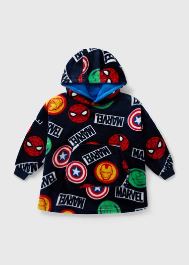 Marvel Boys Black Snuggle Hoodie (7-15yrs)