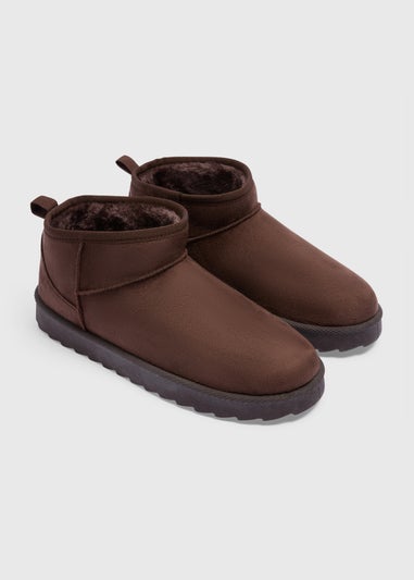Brown Mini Snug Boots