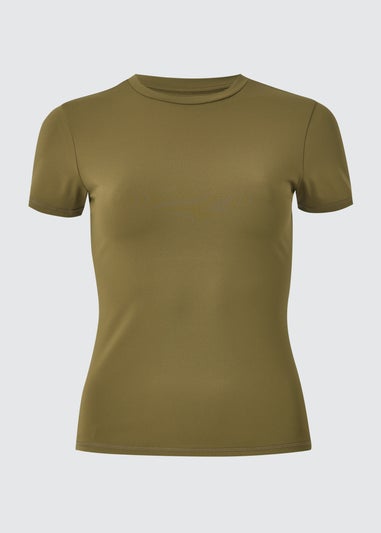 Souluxe Khaki Short Sleeve T Shirt