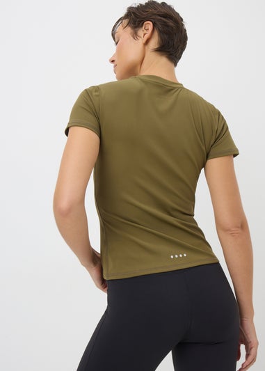 Souluxe Khaki Short Sleeve T Shirt