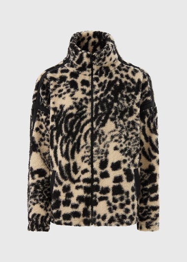 Souluxe Cream & Black Borg Jacket