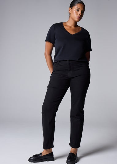 Black Straight Leg Jeans