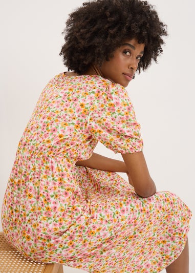 Multicolour Floral Midi Dress