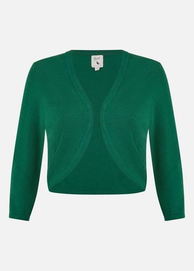 Yumi Dark Green Knitted Bolero