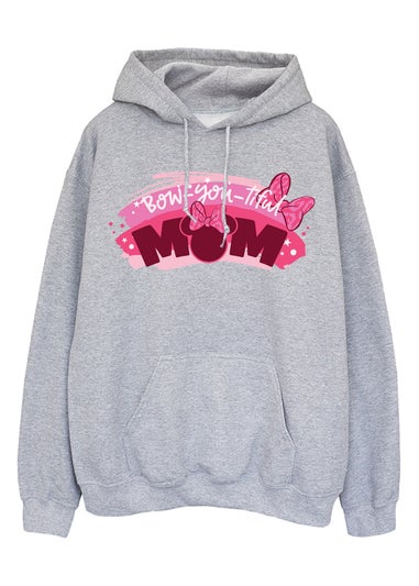 Disney Minnie Mouse Bow-ti-ful Mum Heather Grey Hoodie