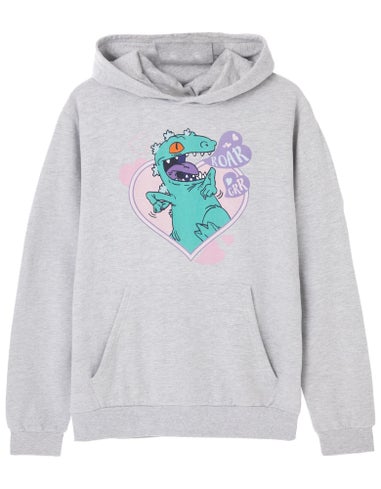 Rugrats Reptar Love Grey Marl Hoodie