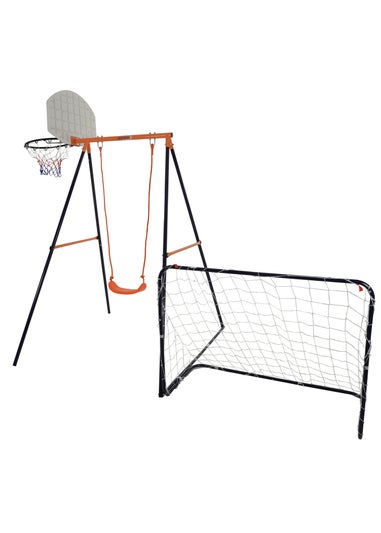 Hedstrom Orange Triton Goal, Basketball Hoop & Swing Combo