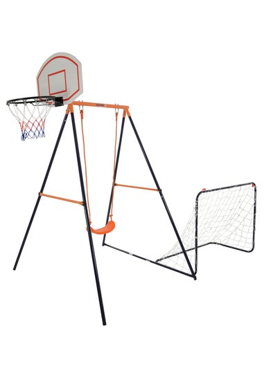 Hedstrom Orange Triton Goal, Basketball Hoop & Swing Combo