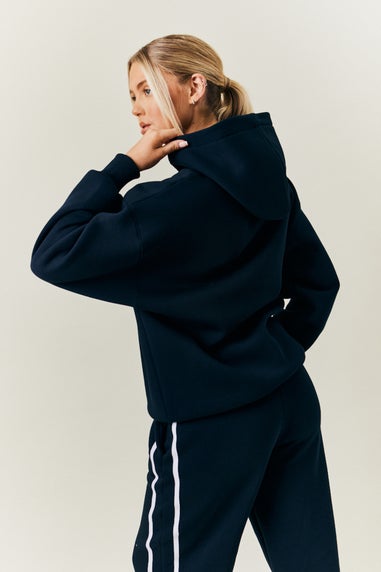 In The Style Navy Fits Bubble Print Hoodie