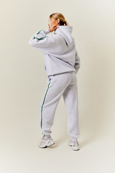 In The Style Grey Fits Sport Bubble Print Hoodie