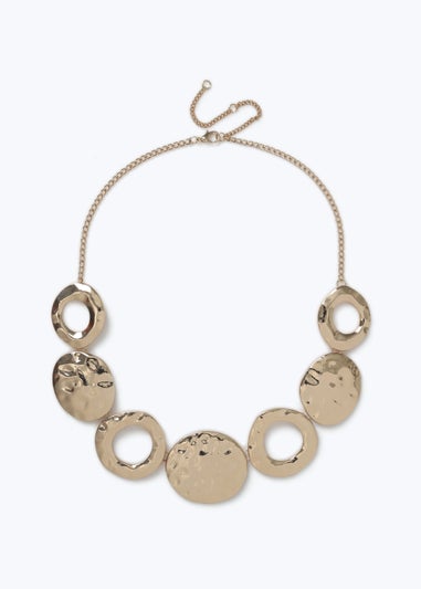 Muse Gold Circle Collar Necklace