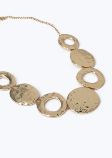 Muse Gold Circle Collar Necklace