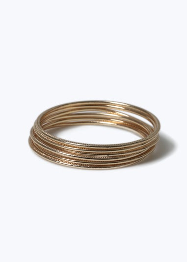 Muse Gold Thin Bangle Pack