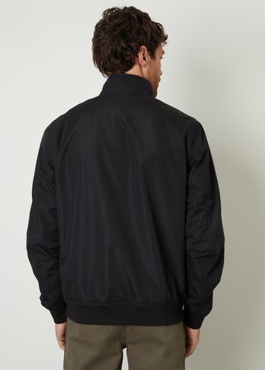 Threadbare Black Zip Up Harrington Style Jacket