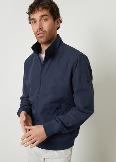 Threadbare Navy Zip Up Harrington Style Jacket