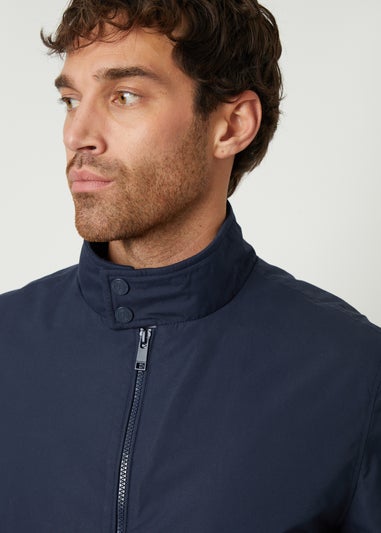 Threadbare Navy Zip Up Harrington Style Jacket