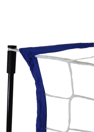 Charles Bentley Portable Foldable Blue Football Kick Goal With Carry Bag (H6 x D3.1 x H10ft)