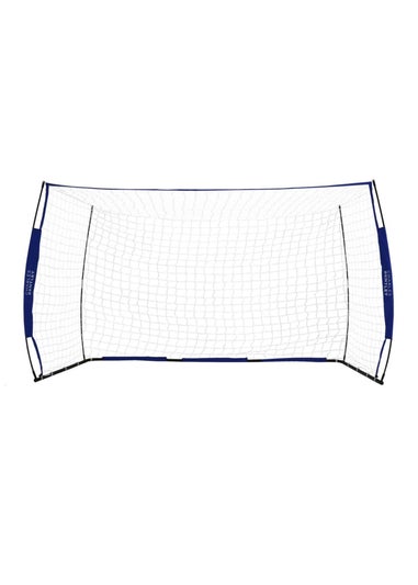 Charles Bentley Portable Foldable Blue Football Kick Goal With Carry Bag (H6 x D3.1 x H10ft)