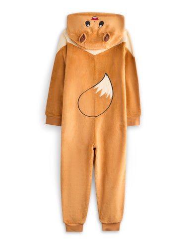 Pokemon Eevee Girls Brown Onesie (4-14 Years)