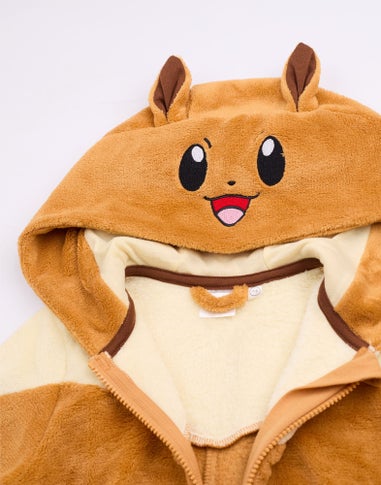 Pokemon Eevee Girls Brown Onesie (4-14 Years)