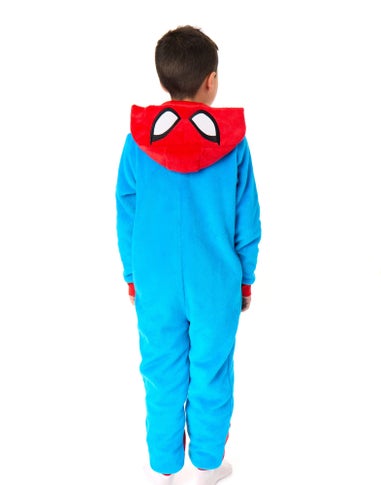 Spiderman Character Unisex Kids Blue Onesie (2-9 Years)