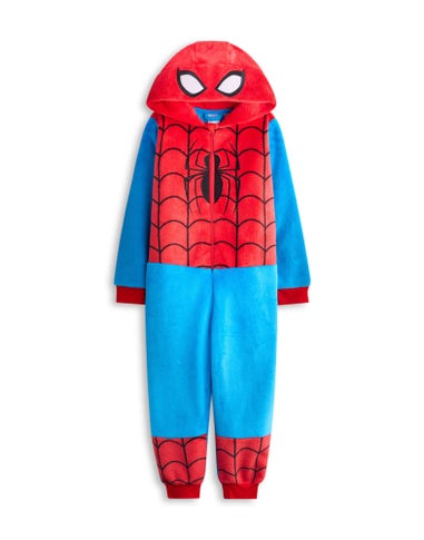 Spiderman Character Unisex Kids Blue Onesie (2-9 Years)