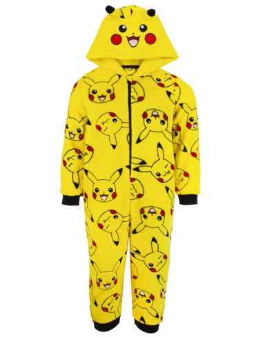 Pokemon Pikachu Unisex Kids Yellow Onesie (4-14 Years)