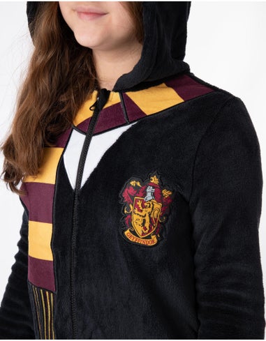 Harry Potter Gryffindor Unisex Kids Black Onesie (7-14 Years)