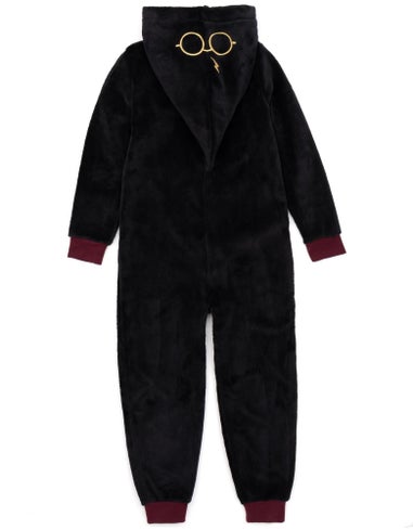 Harry Potter Gryffindor Unisex Kids Black Onesie (7-14 Years)