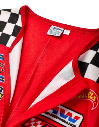 Hot Wheels Pit Crew Style Boys Red Onesies (3-10 Years)