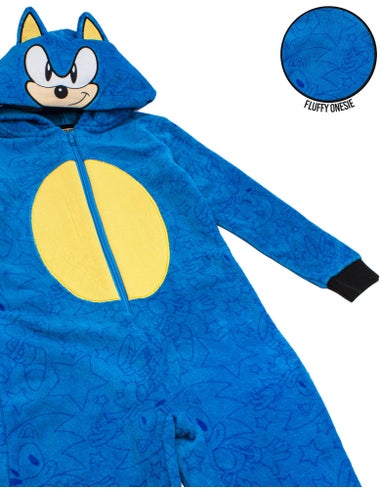 Sonic The Hedgehog Blue Cosplay Boy's 3D Onesie (4-12 Years)