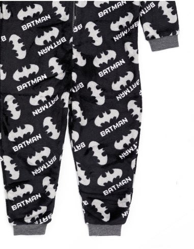 DC Comics Grey Batman Boys All In One Pyjamas (4-14 Years )