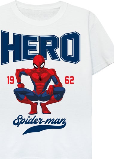 Marvel Spider-Man Hero Kids White T-Shirt (3-13 Years)