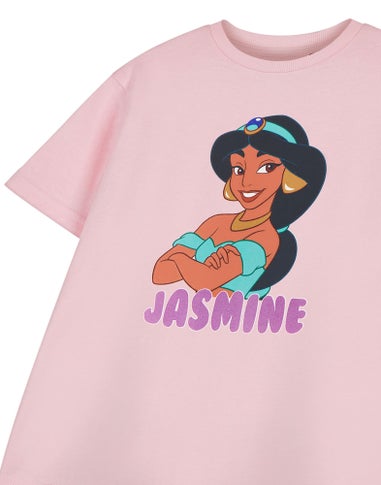 Disney Princess Jasmine Girls Pink T-Shirt (3-8 Years)