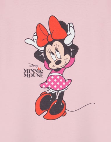 Disney Minnie Mouse Pose Girls Pink T-Shirt (18 Months - 8 Years)